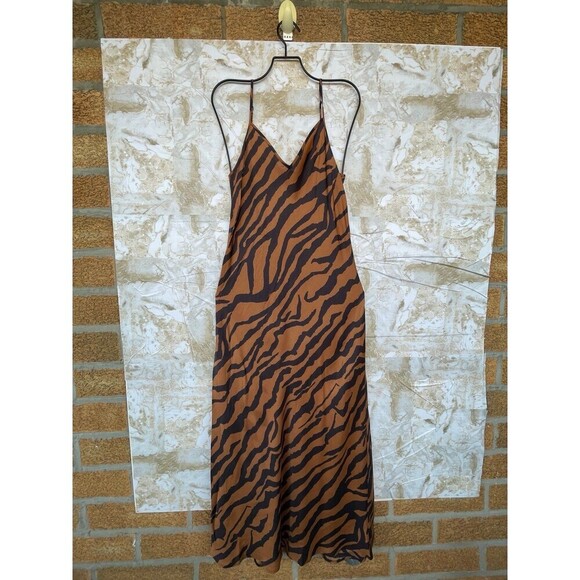 AllSaints animal print slip dress size small - Picture 2 of 12